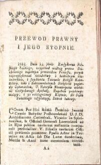FALKOWSKI - ZBRODNIA URODZONEGO HENRYKA NIEMIERZYCA TAIEMNICY CIAŁA I KRWIE CHRYSTUSOWEY NAYBEZBOŹNIEYSZEGO GWAŁCICIELA 1786 - 4