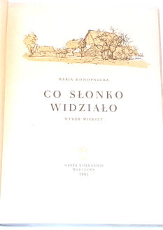 KONOPNICKA- CO SŁONKO WIDZIAŁO Wybór wierszy - 2