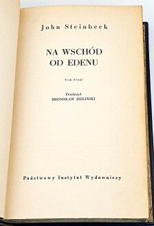 STEINBECK - NA WSCHÓD OD EDENU tom 1-2 [komplet w 2 wol.] wyd.1 - 4