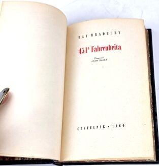 BRADBURY- 451° FAHRENHEITA . wyd. 1, 1960 skóra - 2