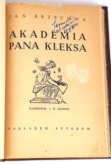 BRZECHWA  -AKADEMIA PANA KLEKSA I wyd. ilustr. Szancer - 4