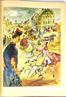 KRASICKI- BAJKI, SATYRY ilustr. SZANCER wyd. 1951-2 - 4
