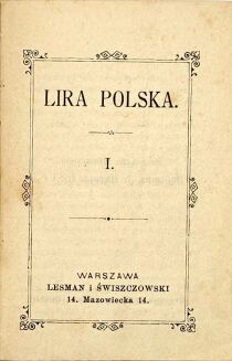LIRA POLSKA  5wol. 1884 dekoracyjna oprawa wydawnicza - 3