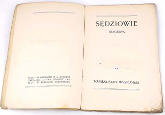 WYSPIAŃSKI - SĘDZIOWIE TRAGEDYA 1907, wyd.1, autograf Kornela Makuszyńskiego - 4