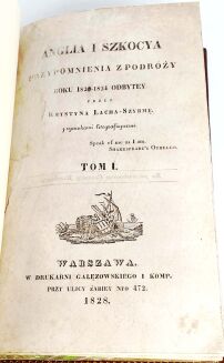 LACH-SZYRMA - ANGLIA I SZKOCYA t.1-3 [komplet w 3 wol.] wyd. 1828-29 - 15