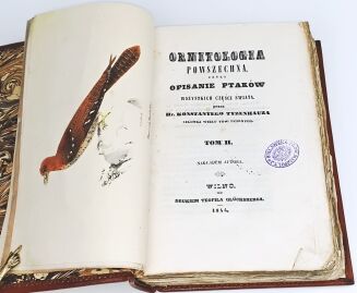 TYZENHAUZ - ORNITOLOGIA POWSZECHNA CZYLI OPISANIE PTAKÓW WSZYSTKICH CZĘŚCI ŚWIATA t.2 Wilno 1844  - 4