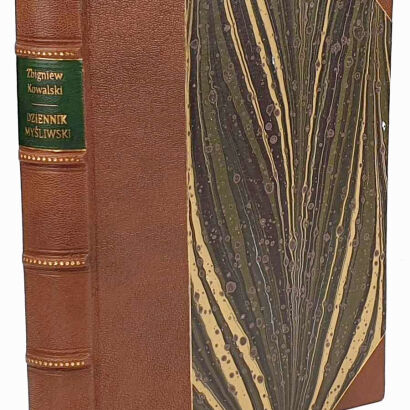 KOWALSKI- DZIENNIK MYSLIWSKI wyd.1947r., oprawa luksusowy półskórek