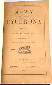 CYCERON- MOWY T. 1-3  Paryż 1870-71 skóra - 6