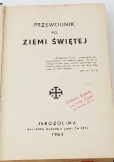 PRZEWODNIK PO ZIEMI ŚWIETEJ 1934r. - 4
