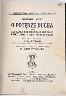 KANT - O POTĘDZE DUCHA wyd.1 - 5