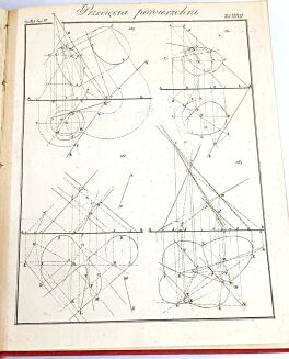 SAPALSKI- GEOMETRYA WYKREŚLNA 1822; ZASTOSOWAŃ GEOMETRYI WYKREŚLNEJ ZESZYT PIERWSZY 1839 TABLICE - 16