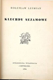 LEŚMIAN- KLECHDY SEZAMOWE wyd.1954, ilustracje - 3