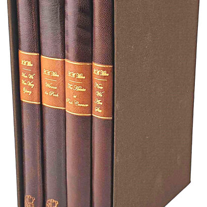 A.A. Milne - Winnie The Pooh 4 Volumes 1961, premium leather rebound, in the box
