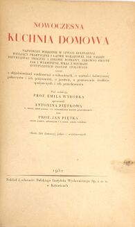 NOWOCZESNA KUCHNIA DOMOWA wyd.1932r. - 3