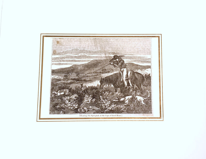 MYŚLISTWO, POLOWANIE drzeworyt