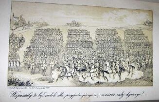 GOCZAŁKOWSKI- WSPOMNIENIA LAT UBIEGŁYCH wyd. 1862r. - 15 kolorowanych rycin - 10