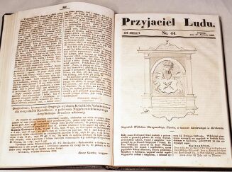 PRZYJACIEL LUDU czyli Tygodnik potrzebnych i pożytecznych wiadomości Rocznik X 1844r. litografie REYCHMAN - SZKICE GENEALOGICZNE. SERIA I wyd. 1936 - 3