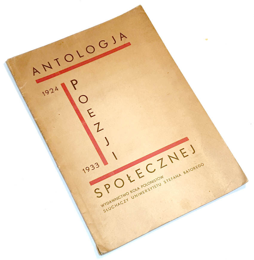 MILOSZ, FOLEJEWSKI - ANTHOLOGY OF SOCIAL POETRY 1924-1933 avant-garde