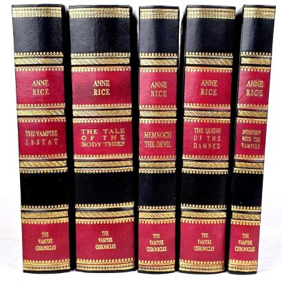 Anne Rice - The Vampire Chronicles 5-book Collection Set  In Exclusive Leather Binding, limited edition