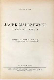 HEYDEL- JACEK MALCZEWSKI Człowiek i artysta, oprawa wydawnicza - 2