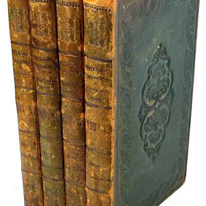 NIEMCEWICZ - ZBIÓR PAMIĘTNIKÓW HISTORYCZNYCH O DAWNEJ POLSZCZE 1838 t. 1-4. Niesygnowana oprawa Antoniego Oehla