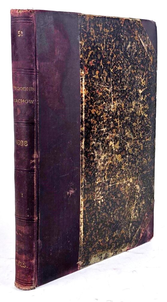 [PIERWSZE POLSKIE CZASOPISMO SZACHOWE] TYGODNIK SZACHOWY R. 1. NR 1-4, 7-12. R. 2. NR 1-32. Warszawa 1898-1899.