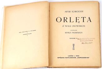 SCHROEDER- ORLĘTA Z walk lwowskich ilustr. Mackiewicza 1930 - 3