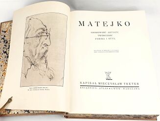TRETER- MATEJKO Osobowość artysty Twórczość Forma i styl SETKI RYCIN 1939 OPRAWA format FOLIO - 6