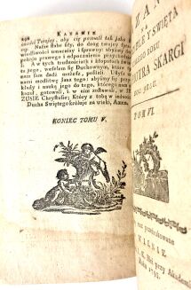 SKARGA - KAZANIA NA NIEDZIELE Y ŚWIĘTA CAŁEGO ROKU t. I-VI [komplet w 2 wol.] Wilno 1793 - 13