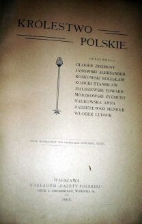GLOGER; JANOWSKI- KRÓLESTWO POLSKIE wyd. 1905r. - 2