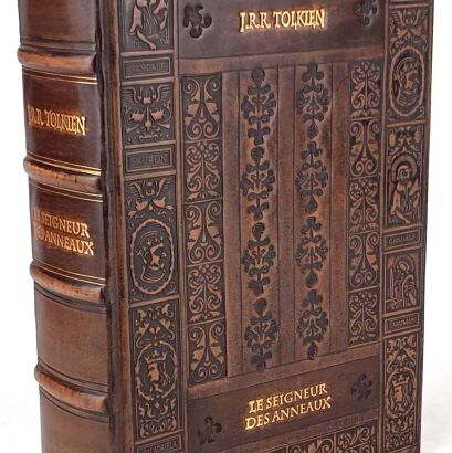 J.R.R. Tolkien - Le Seigneur des Anneaux. Reliure cuir exclusive, édition limitée.