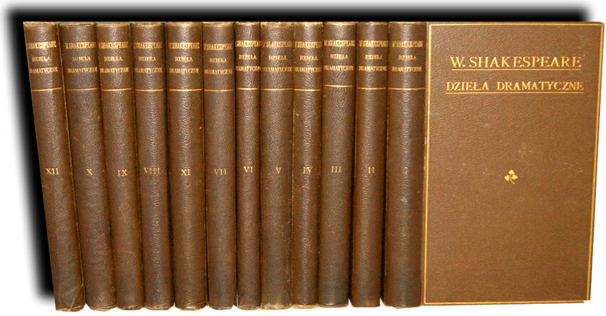 SHAKESPEARE [SZEKSPIR] - DZIEŁA DRAMATYCZNE Tom I-XII ryciny