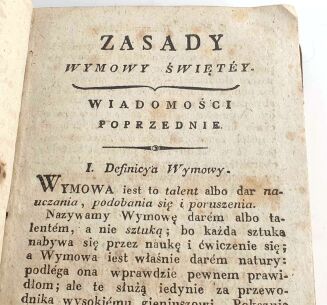 ZASADY WYMOWY ŚWIĘTEY 1819 - 4