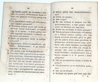 KOGEN- KRÓTKA TEORYA JEŻDŻENIA NA KONIU NA PYTANIA I ODPOWIEDZI ROZŁOŻONA wyd. 1828 - 3