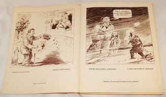 MAJEWSKI- ZBIÓR RYSUNKÓW: CARTOONS OF POLISH DAILY ZGODA Chicago 1947 Hitler, nazizm, faszyzm AUTOGRAF - 12