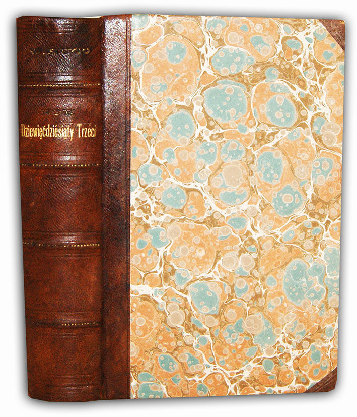 HUGO- ROK DZIEWIĘĆDZIESIĄTY TRZECI t.1-3 (komplet współoprawny) wyd.1874