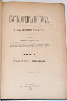 ENCYKLOPEDYA ROLNICZA wyd. 1890r. 11 wol. [komplet] - 3