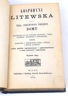 ZAWADZKA - GOSPODYNI LITEWSKA wyd. 1882 - 5