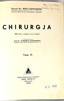 RUTKOWSKI, JERZY – CHIRURGJA. PODRĘCZNIK CHIRURGII. T.1-3 [komplet w 3 wol.] - 7