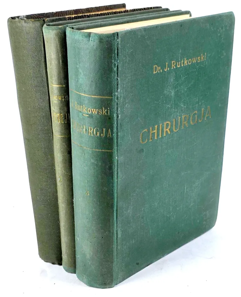 RUTKOWSKI, JERZY – CHIRURGJA. PODRĘCZNIK CHIRURGII. T.1-3 [komplet w 3 wol.]