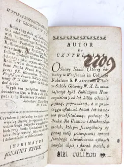STROYNOWSKI - NAUKA PRAWA PRZYRODZONEGO POLITYCZNEGO EKONOMIKI POLITYCZNEJ I PRAWA NARODÓW Wilno 1791r. - 4