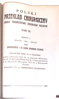 POLSKI PRZEGLĄD CHIRURGICZNY t.1-18 [18 wol.] wyd. 1922-39 - 12