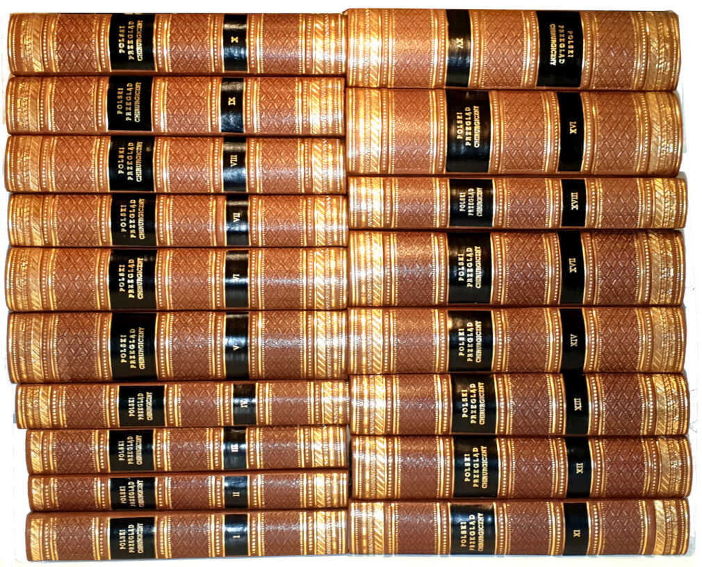 POLSKI PRZEGLĄD CHIRURGICZNY t.1-18 [18 wol.] wyd. 1922-39