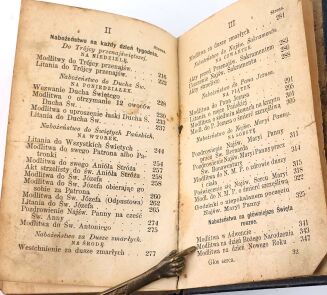 GŁOS SERCA Zbiór modłów i pieśni wyd. 1890 skóra - 7