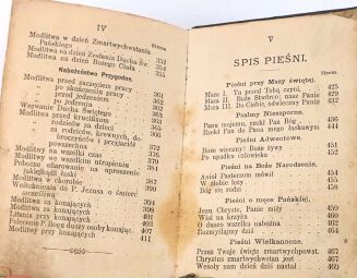 GŁOS SERCA Zbiór modłów i pieśni wyd. 1890 skóra - 8