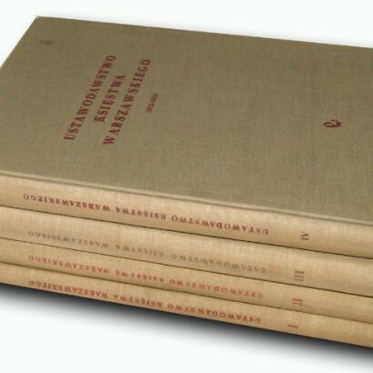 USTAWODAWSTWO KSIĘSTWA WARSZAWSKIEGO 1-4 komplet
