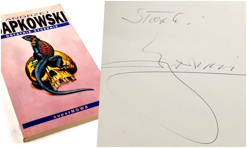 SAPKOWSKI- WIEDŹMIN. OSTATNIE ŻYCZENIE. Wyd.1. Autograf Autora