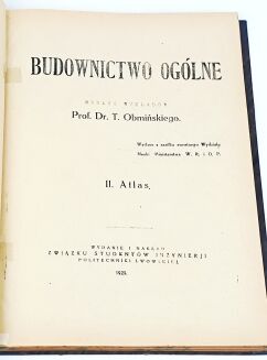 OBMIŃSKI - BUDOWNICTWO OGÓLNE T.I-II wyd. 1925 - 3