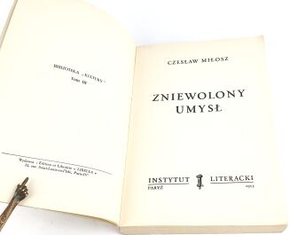 MILOSZ – THE CAPTIVE MIND Paris 1953 - 3