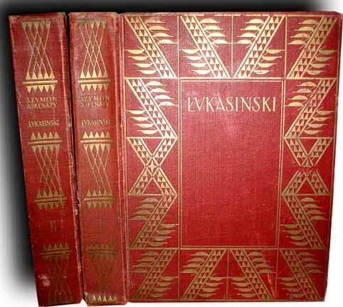 ASKENAZY- ŁUKASIŃSKI wyd. 1929r. TOM I-II. OPRAWA. ILUSTRACJE